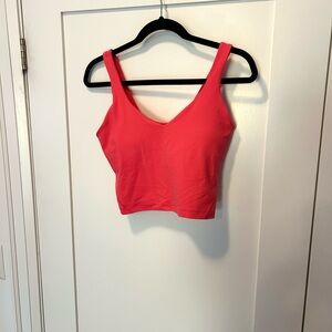 Lululemon Athletica Vibrant Pink Crop Top